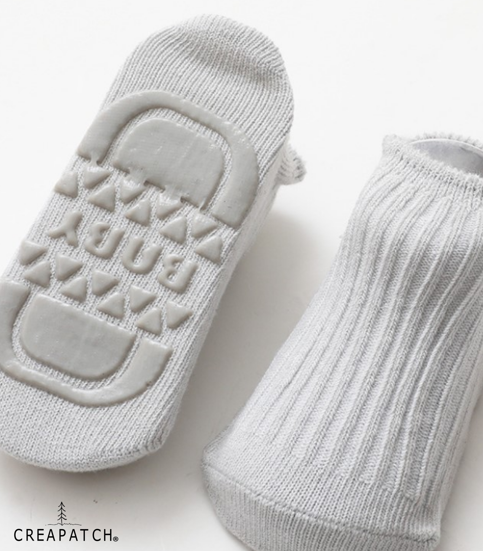 Socks I Anti-slip I  organic cotton I Cool gray - kopie