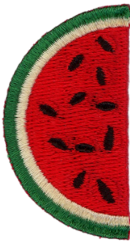 watermeloen strijkembleem